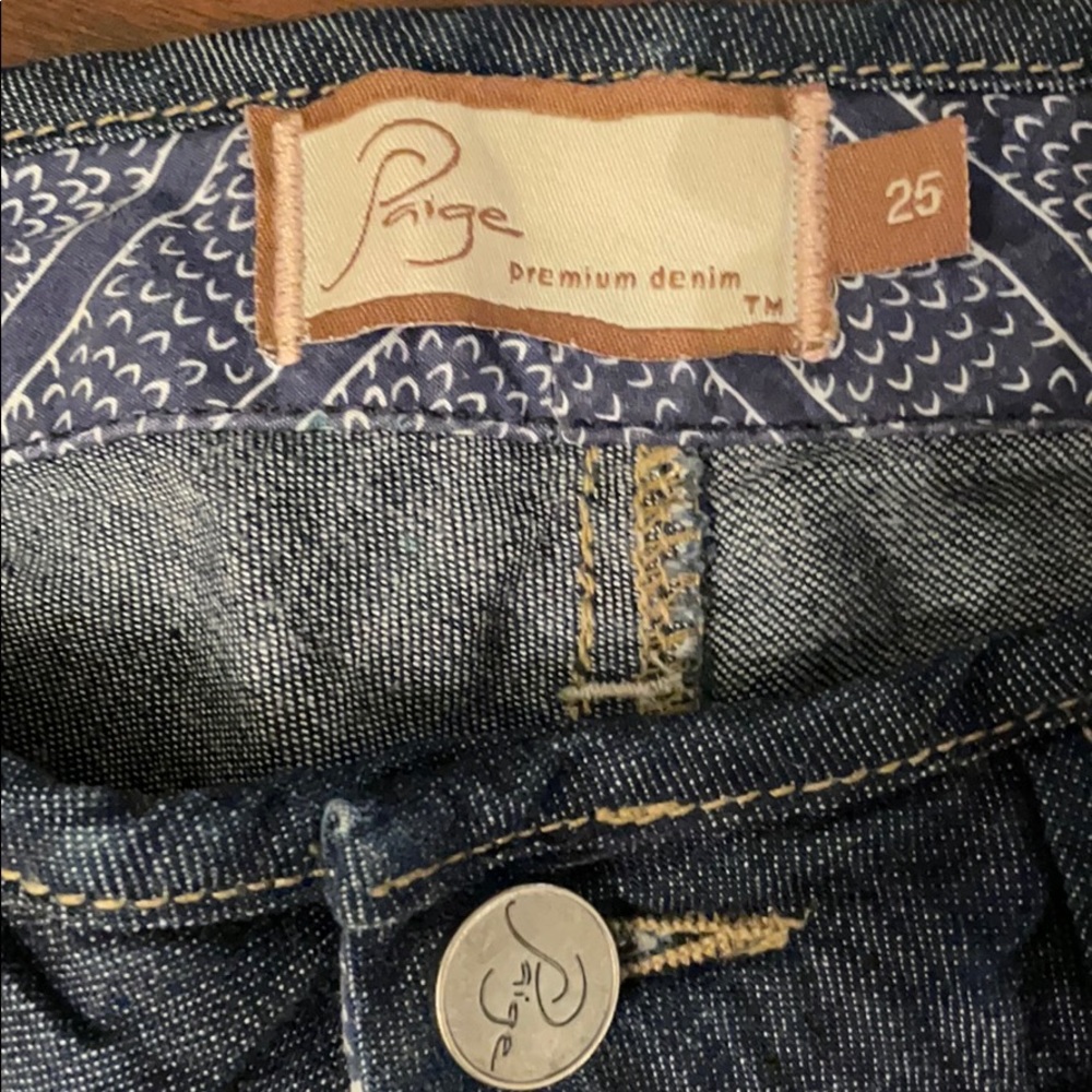 Paige cropped jeans, size 25